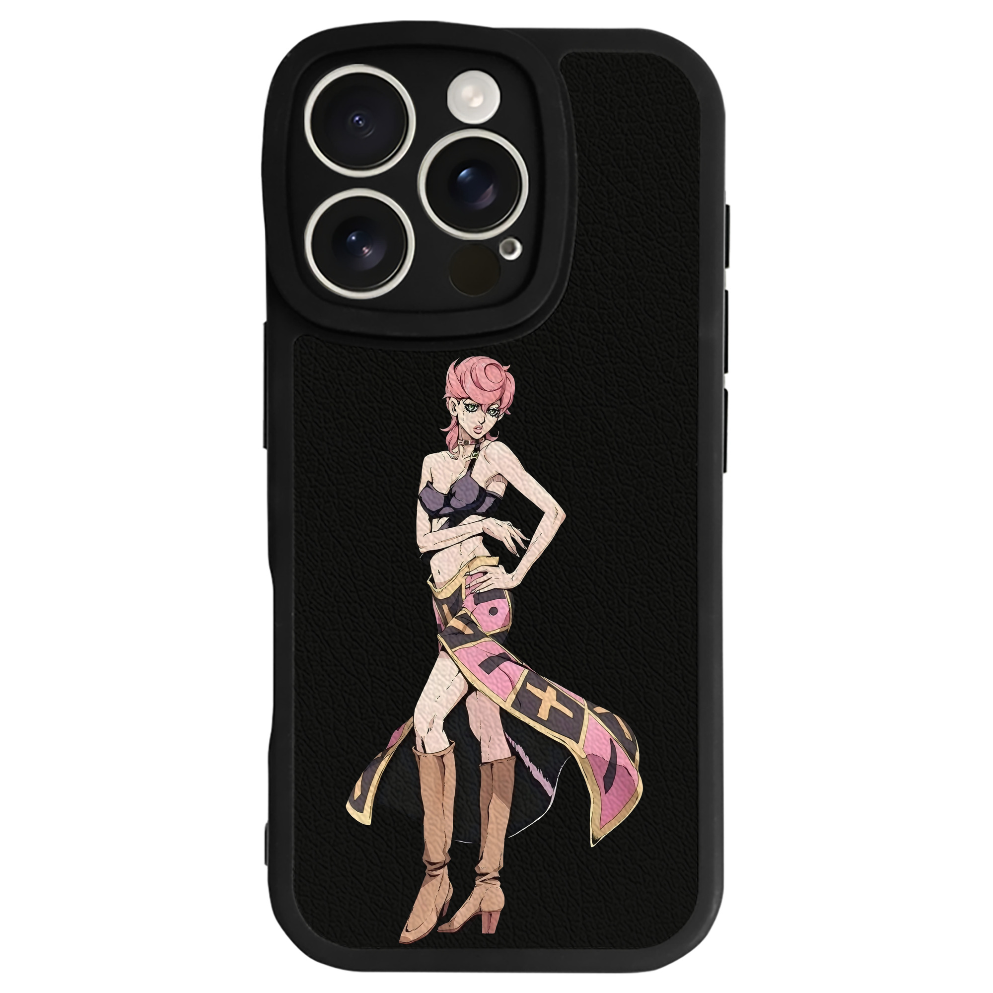 （画像用） ジョジョの奇妙な冒険 トリッシュ?ウナ JoJo's Bizarre Adventure Trish Una 【iPhone 16シリーズ対応】シリコンスマホケース（レザー調） 材質：シリコン
